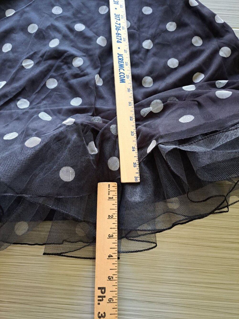 Vtg Ruby Rox Black Polka Dot Halter Dress W/ White Flower Applique L Rockabilly - Picture 13 of 13